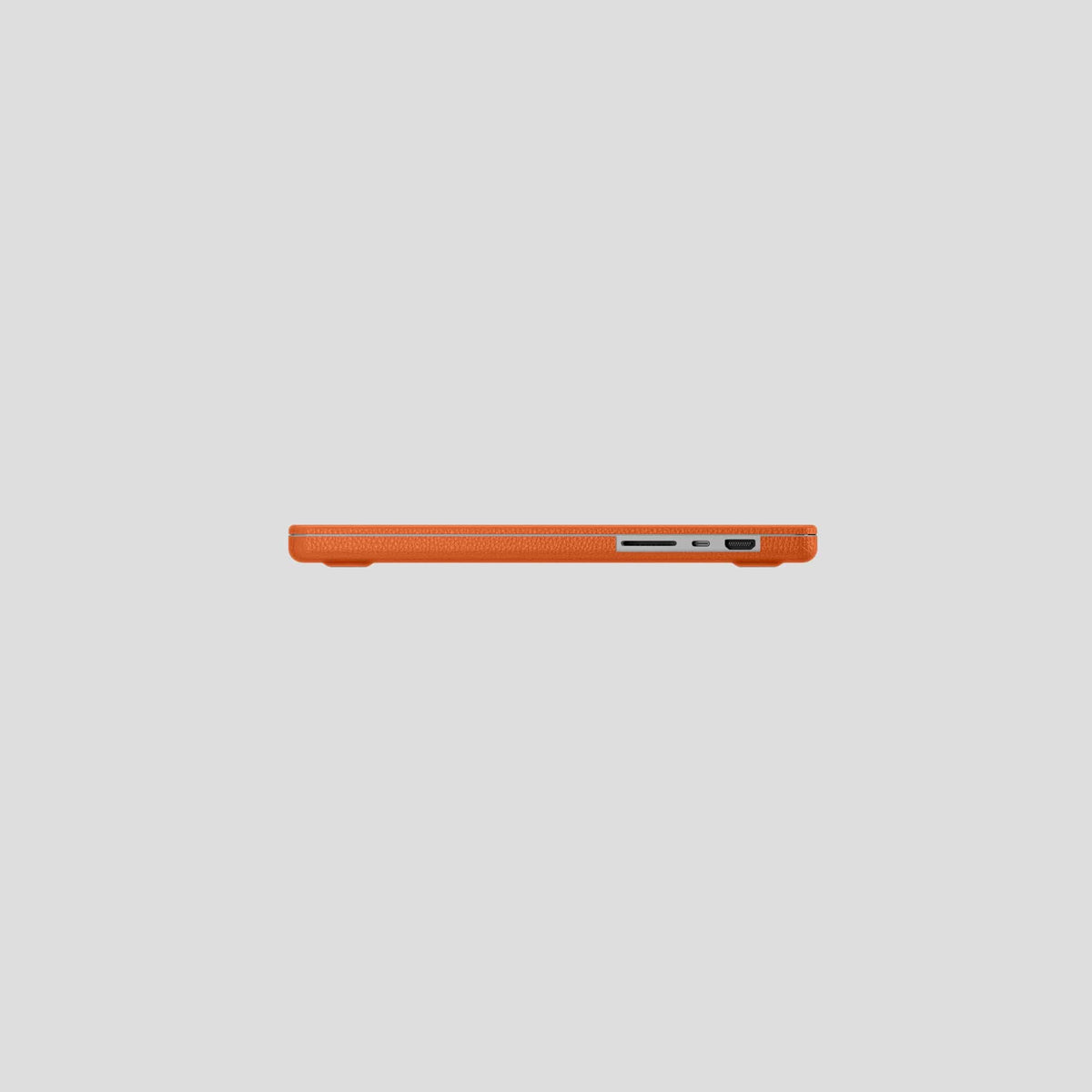 Orange Macbook 16 2021 Calf with Gold Metal -6 | Orange-Gold