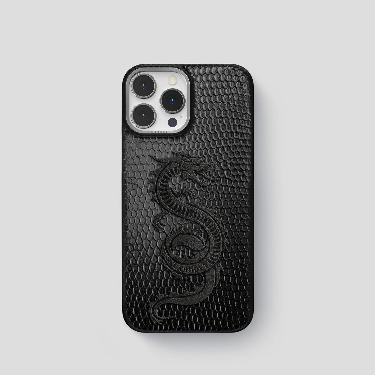 Black iPhone 14 Pro Classic Case with Steel Metal -1 | Black-Steel