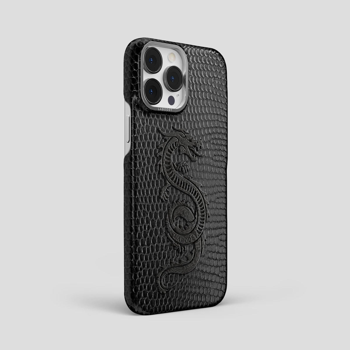 Black iPhone 14 Pro Max Classic Case with Steel Metal -2 | Black-Steel