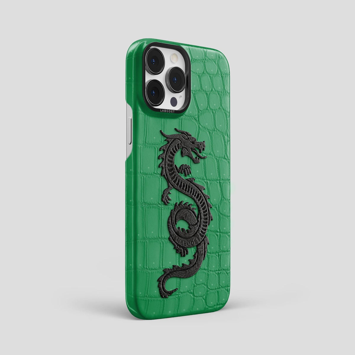 Cactus Green iPhone 14 Pro Max Classic Case with Black Metal -2 | Cactus-Green-Black