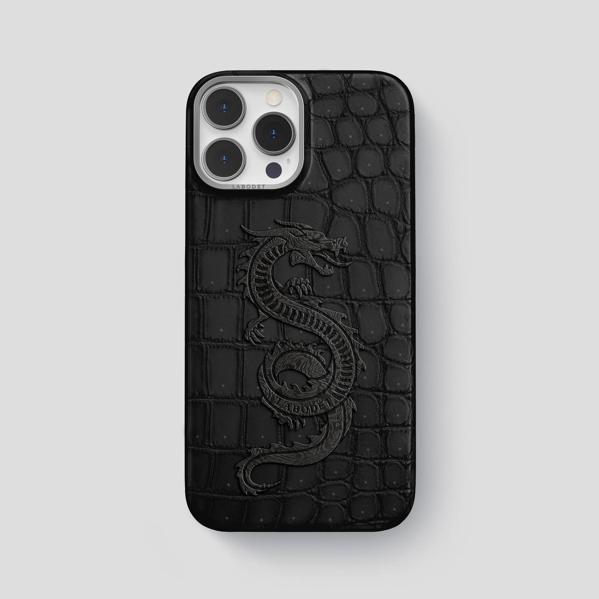 Black iPhone 14 Pro Max Classic Case with Steel Metal -1 | Black-Steel