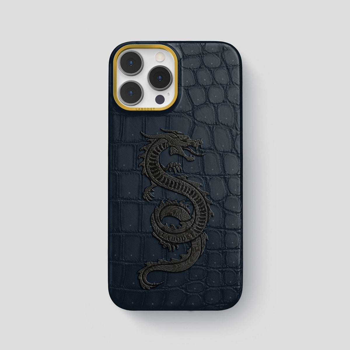 Deep-Blue-Sea iPhone 14 Pro Max Classic Case with Gold Metal -1 | Deep-Blue-Sea-Gold