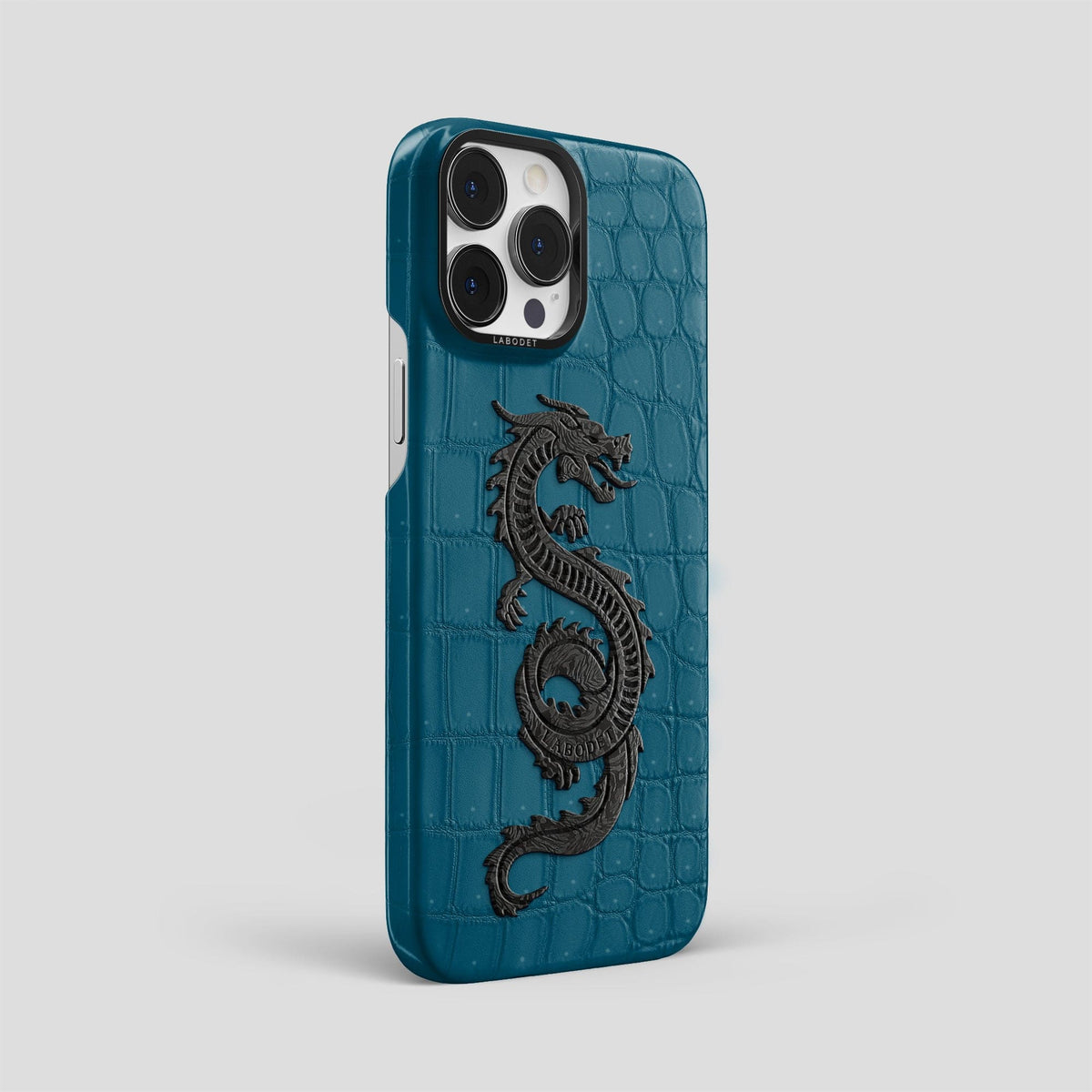 Duck-Blue iPhone 14 Pro Max Classic Case with Black Metal -2 | Duck-Blue-Black