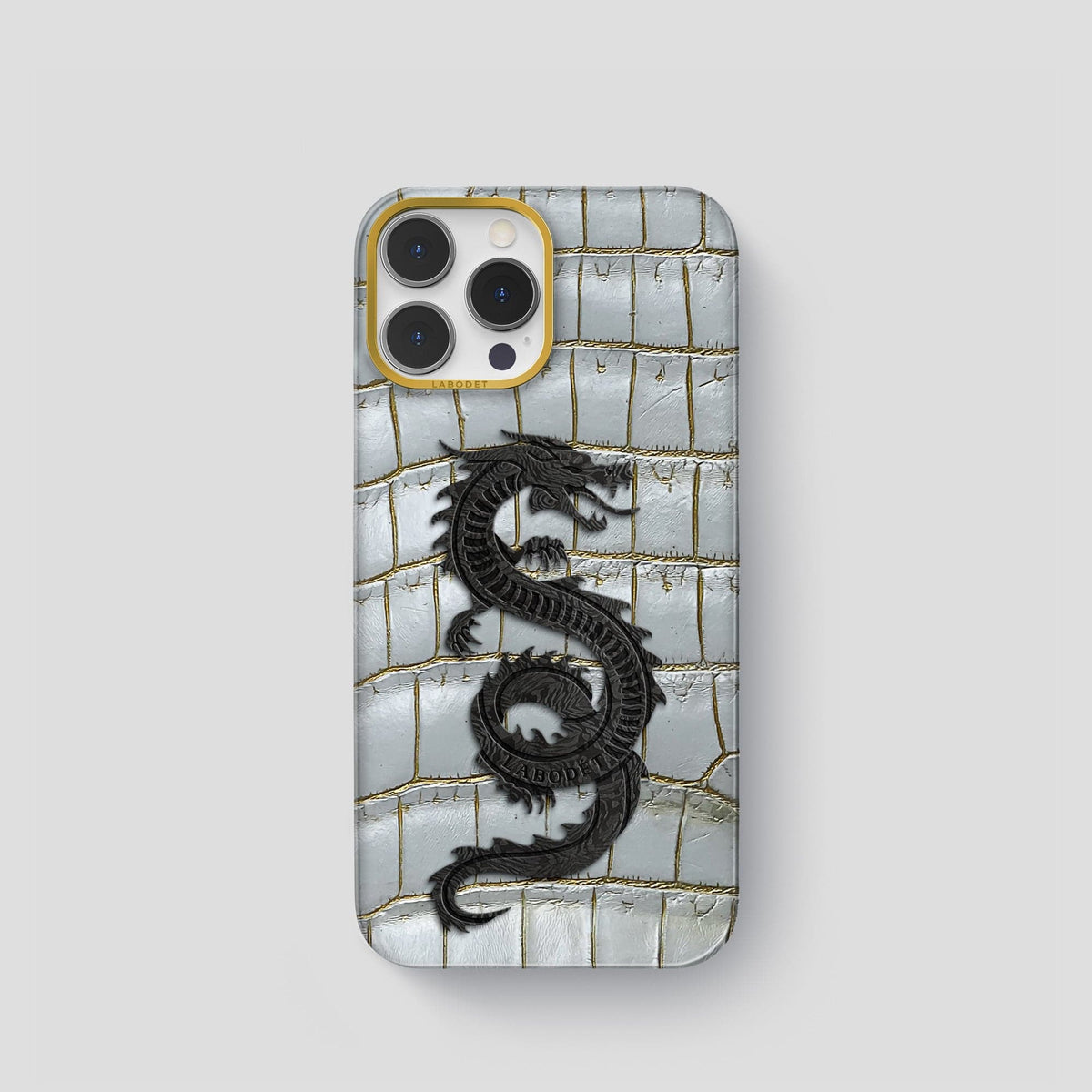 Arctic iPhone 14 Pro Himalaya Classic Case with Gold Metal -1 | Arctic-Gold