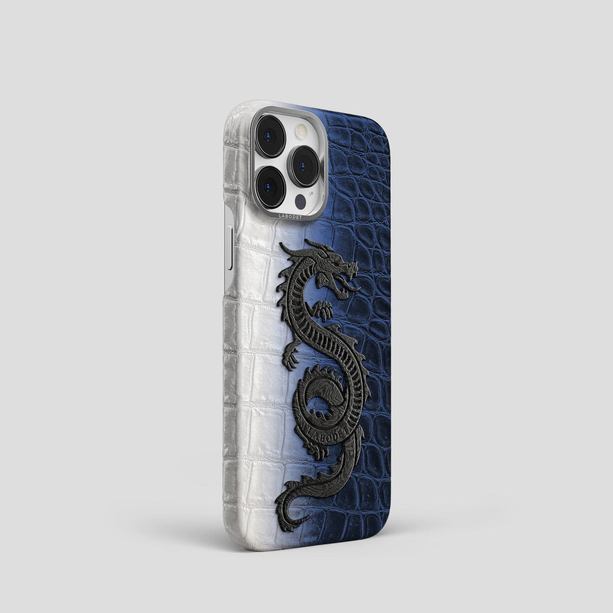 Navy Blue iPhone 14 Pro Himalaya Classic Case with Steel Metal -2 | Navy-Blue-Steel