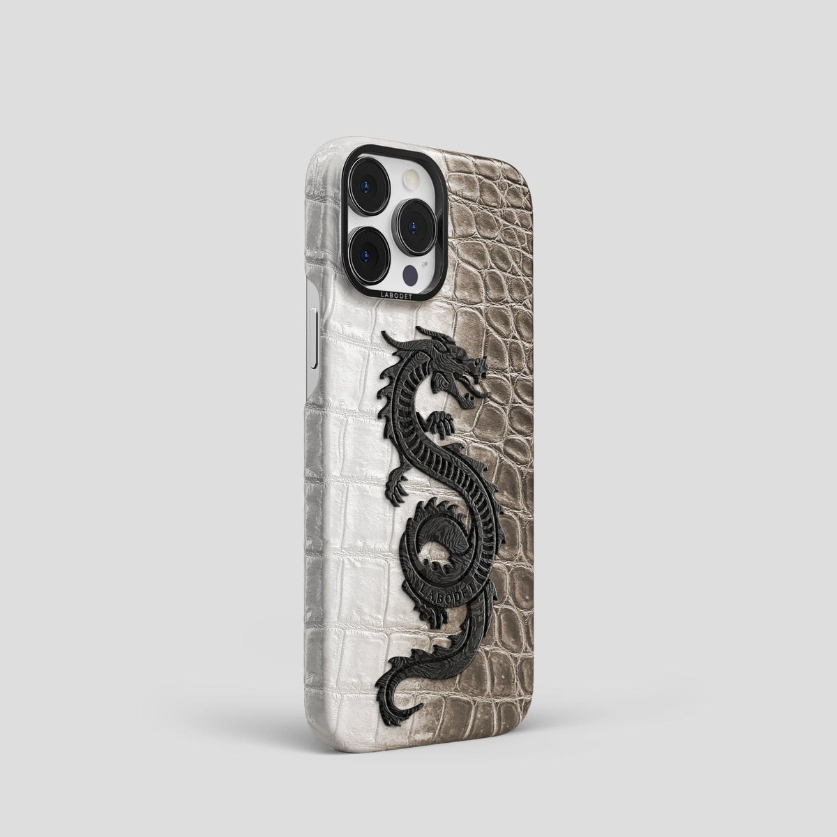 Dark iPhone 14 Pro Himalaya Classic Case with Black Metal -2 | Dark-Black