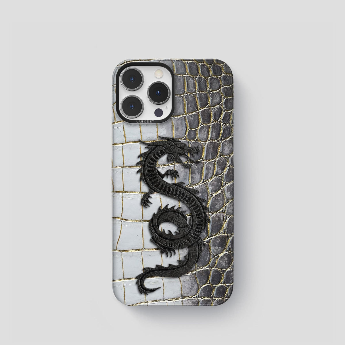 Gold iPhone 14 Pro Himalaya Classic Case with Black Metal -1 | Gold-Black