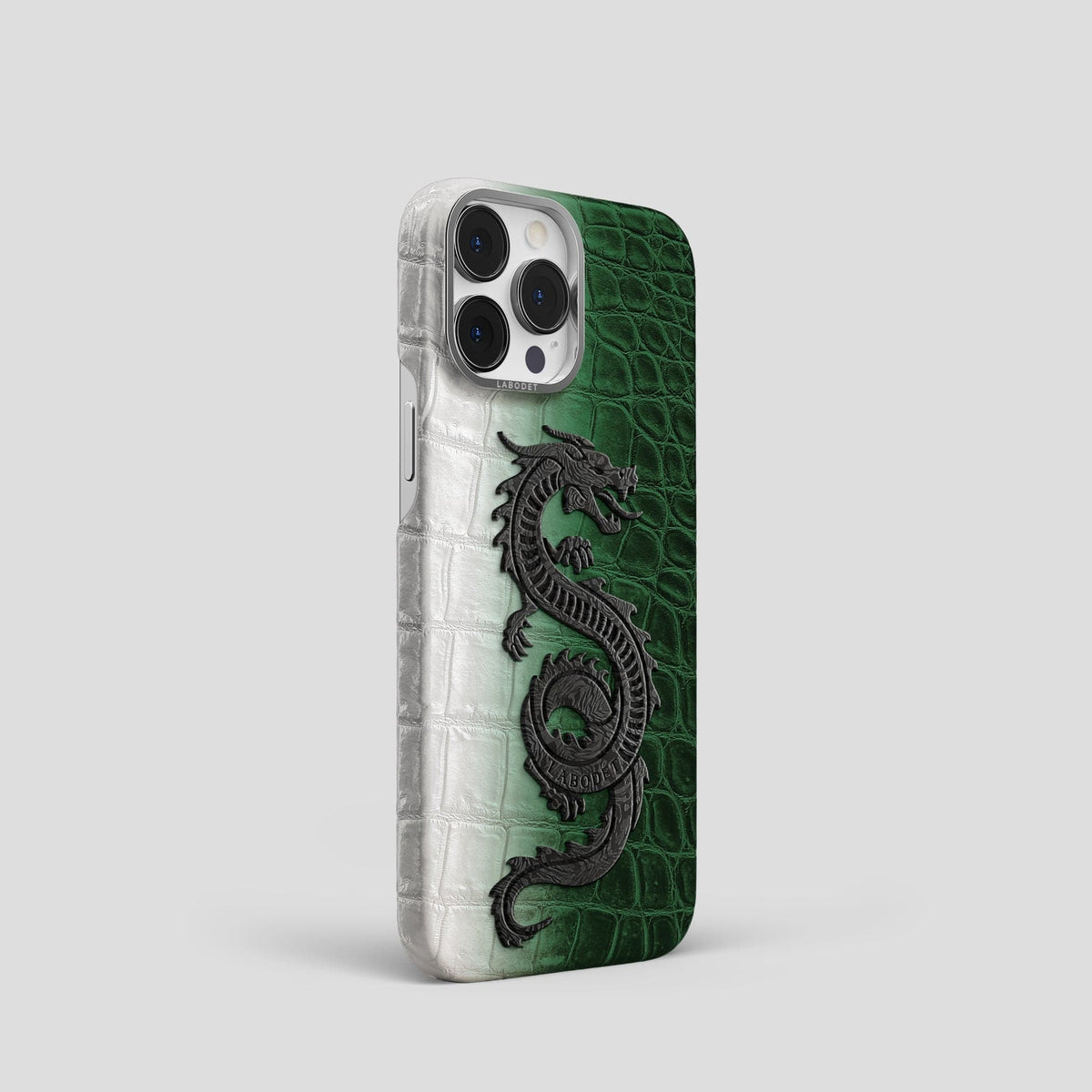 Green iPhone 14 Pro Himalaya Classic Case with Steel Metal -2 | Green-Steel