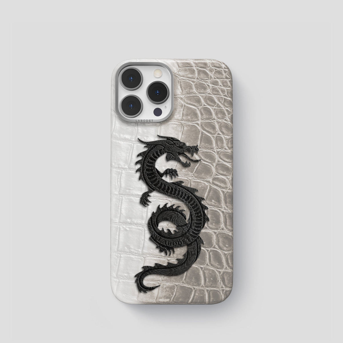 Light iPhone 14 Pro Himalaya Classic Case with Steel Metal -1 | Light-Steel