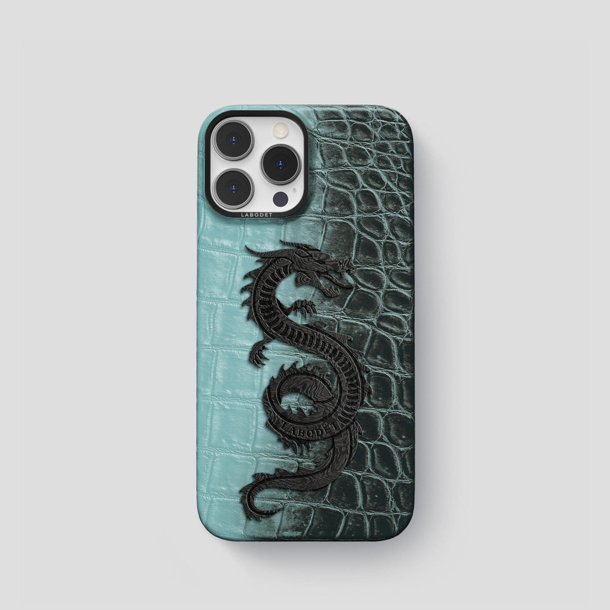 Light-Mint iPhone 14 Pro Himalaya Classic Case with Black Metal -1 | Light-Mint-Black