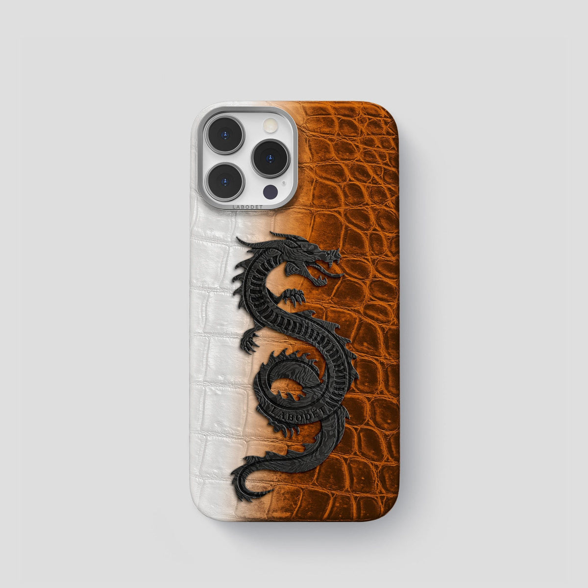 Orange iPhone 14 Pro Himalaya Classic Case with Steel Metal -1 | Orange-Steel