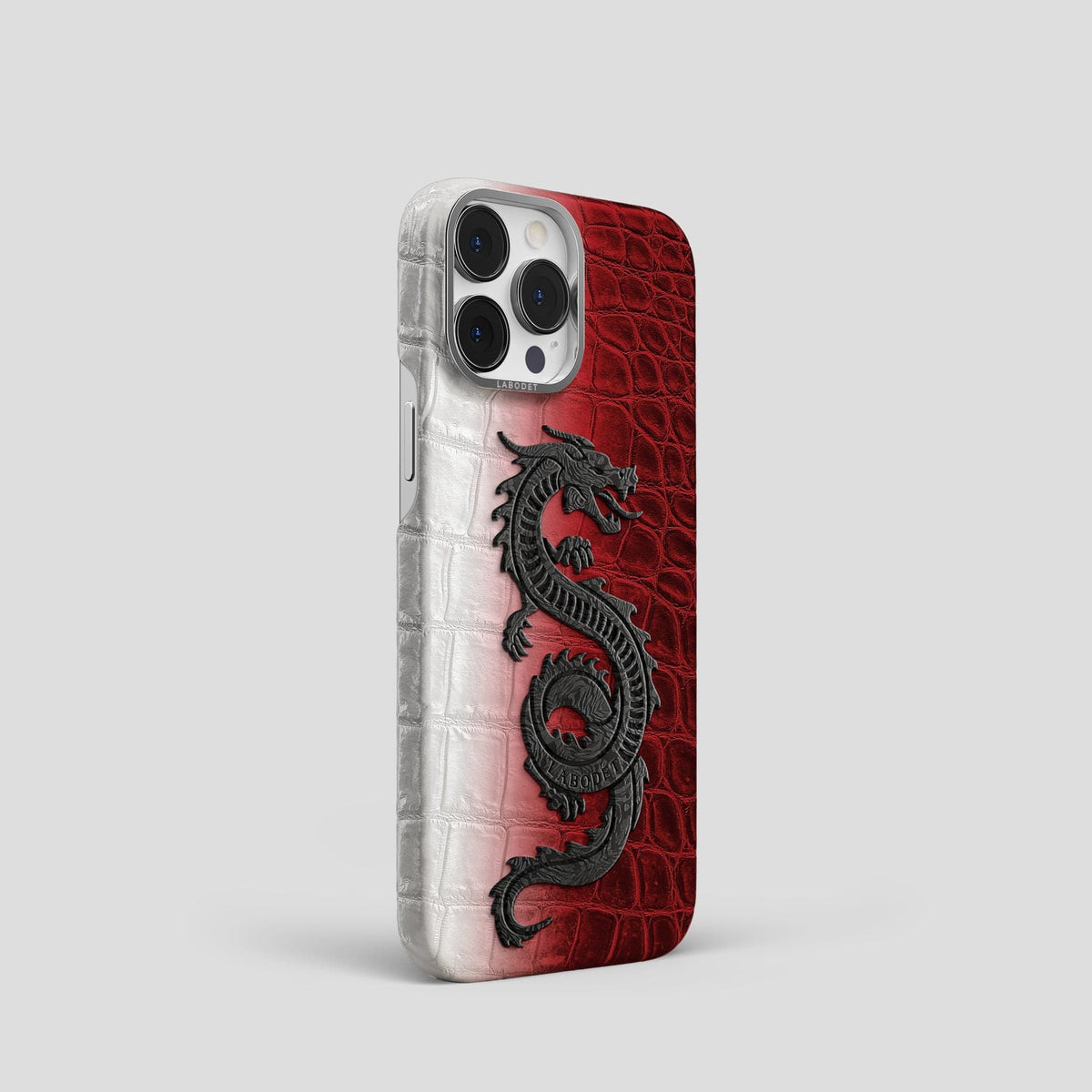 Red iPhone 14 Pro Himalaya Classic Case with Steel Metal -2 | Red-Steel