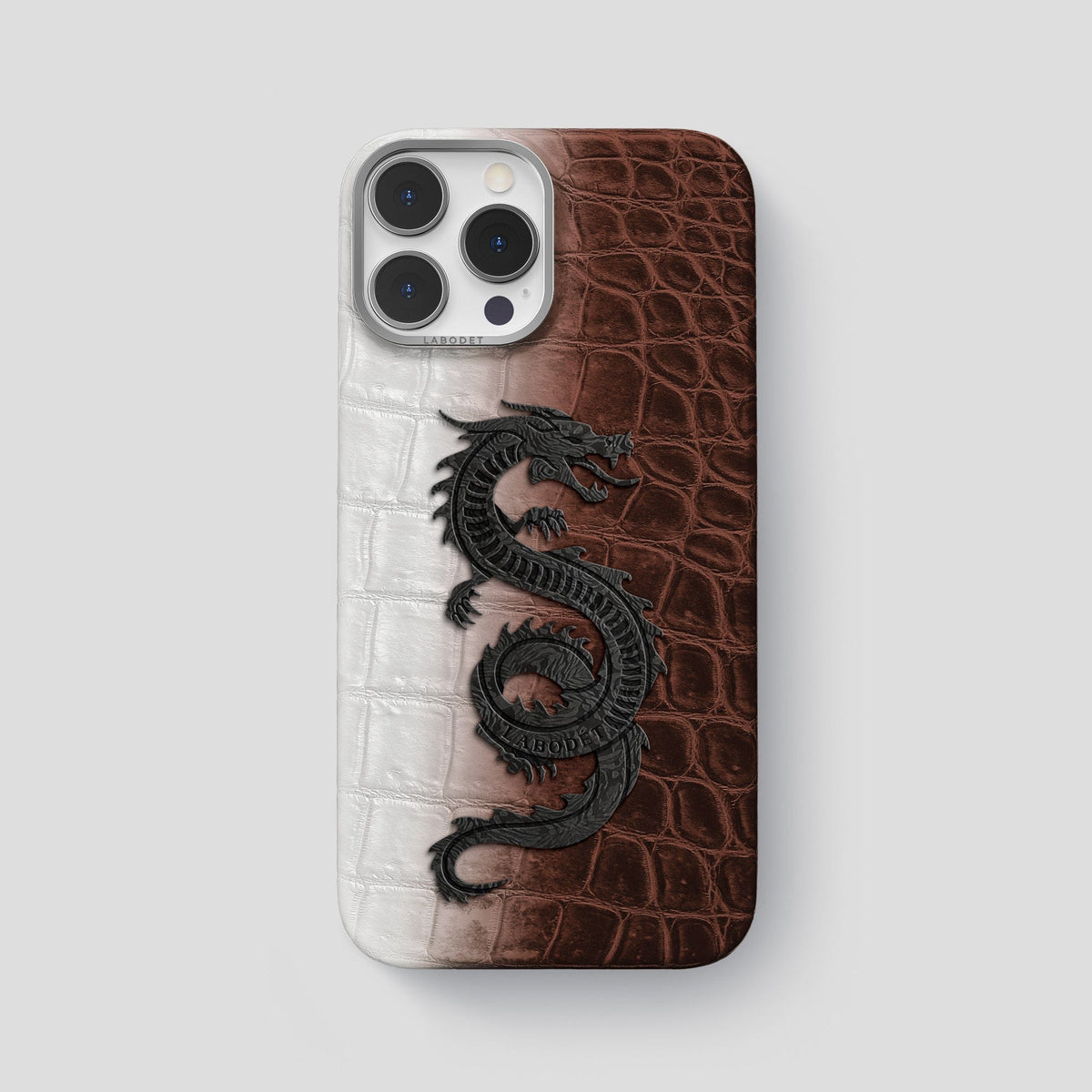 Dark Brown iPhone 14 Pro Max Himalaya Classic Case with Steel Metal -1 | Dark-Brown-Steel