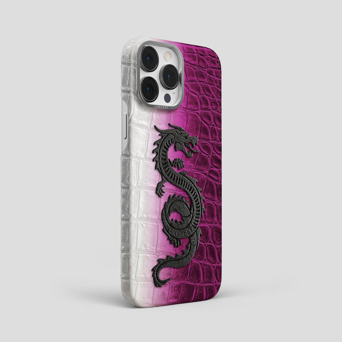 Fuchsia iPhone 14 Pro Max Himalaya Classic Case with Steel Metal -2 | Fuchsia-Steel