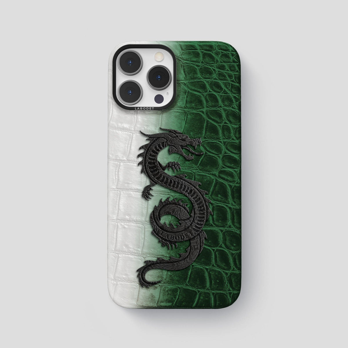 Green iPhone 14 Pro Max Himalaya Classic Case with Black Metal -1 | Green-Black