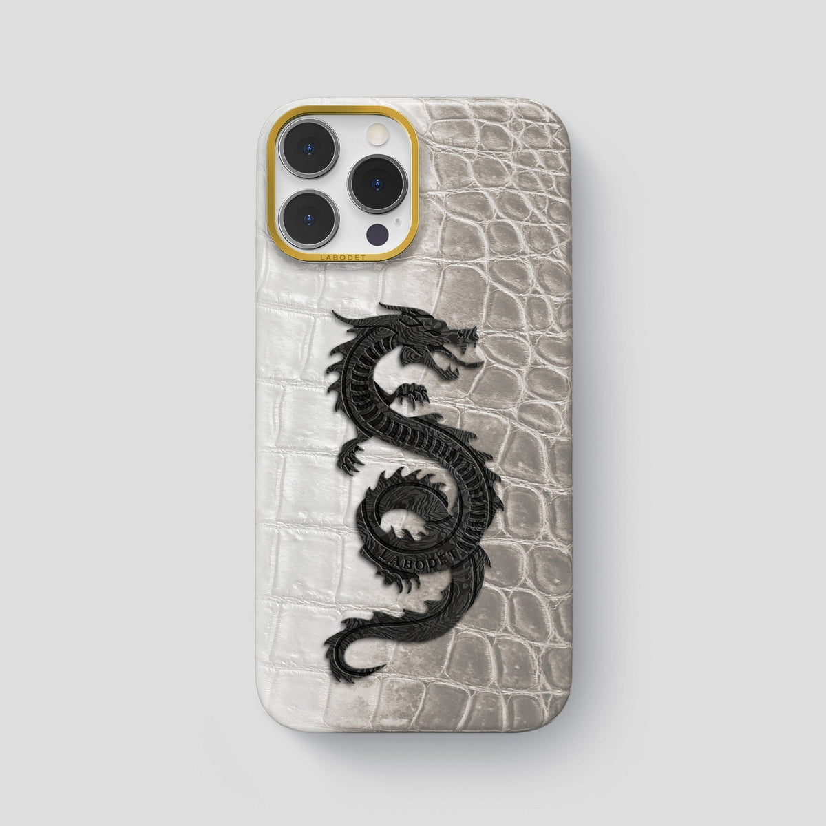 Light iPhone 14 Pro Max Himalaya Classic Case with Gold Metal -1 | Light-Gold