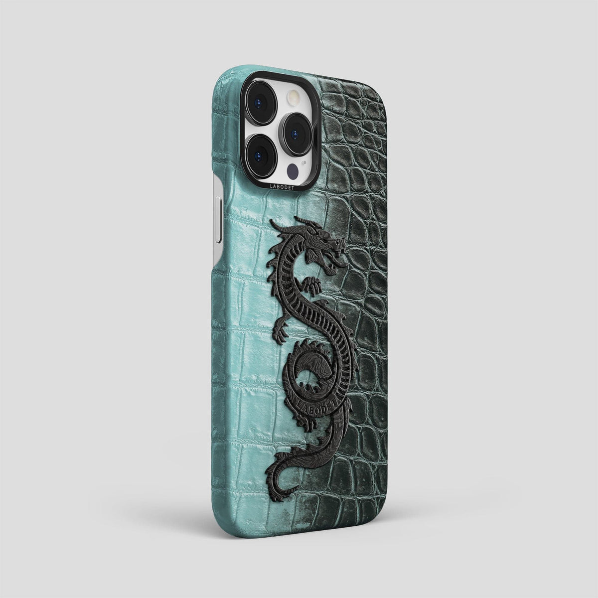 Light-Mint iPhone 14 Pro Max Himalaya Classic Case with Black Metal -2 | Light-Mint-Black