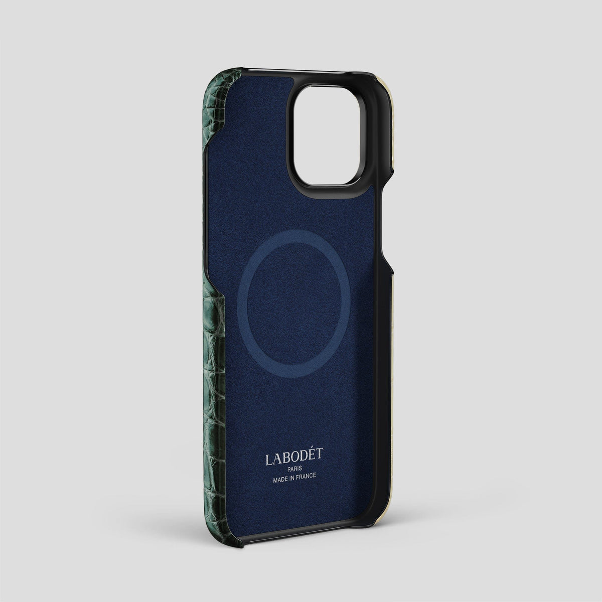Light-Mint iPhone 14 Pro Max Himalaya Classic Case with Black Metal -3 | Light-Mint-Black