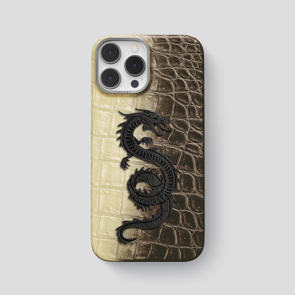 Natural iPhone 14 Pro Max Himalaya Classic Case with Steel Metal -1 | Natural-Steel