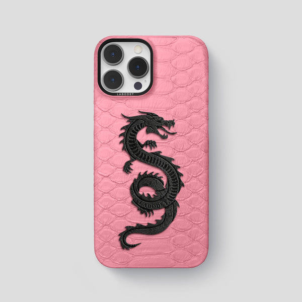 Classic Case with Carbon Dragon For iPhone 14 Pro Max In Python