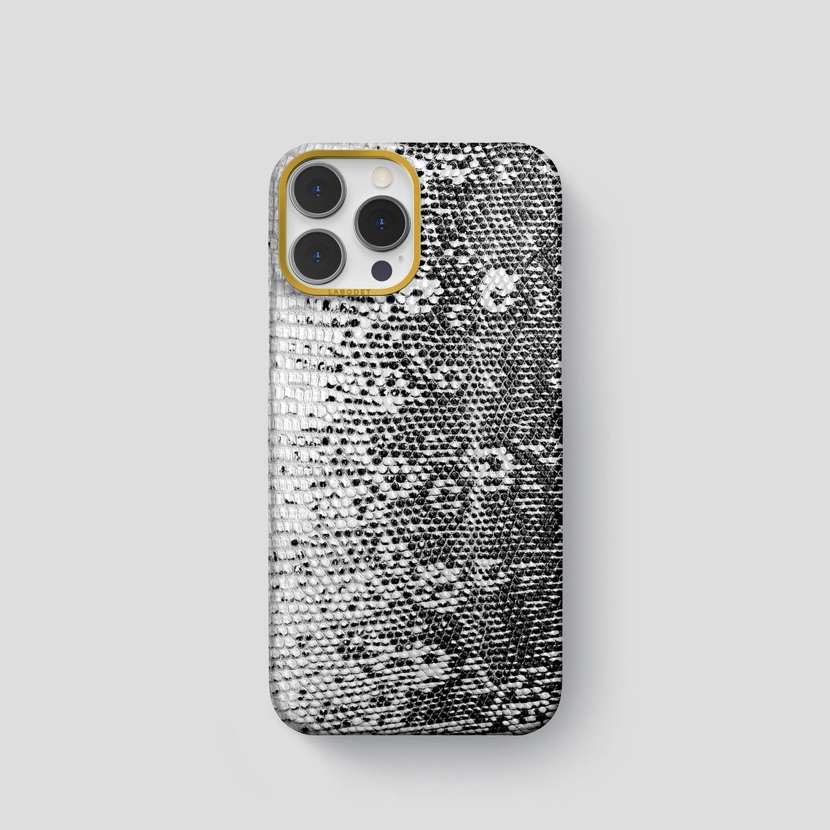 Dark iPhone 14 Pro Himalayan Lizard Classic Case with Gold Metal -1 | Dark-Gold