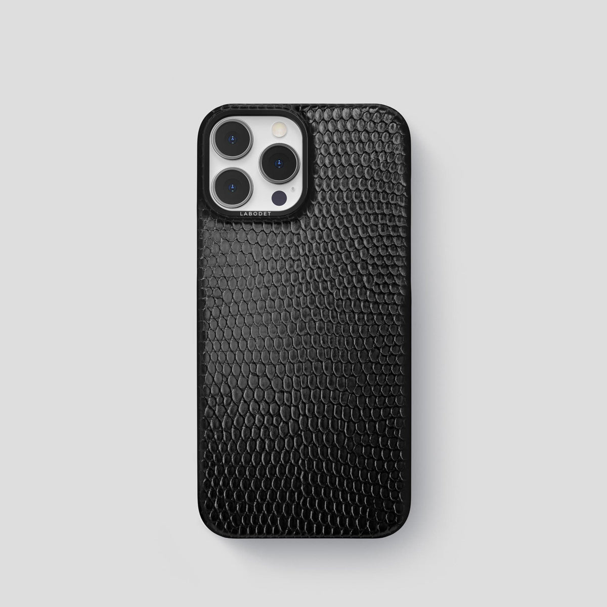 Black iPhone 14 Pro Classic Case with Black Metal -1 | Black-Black