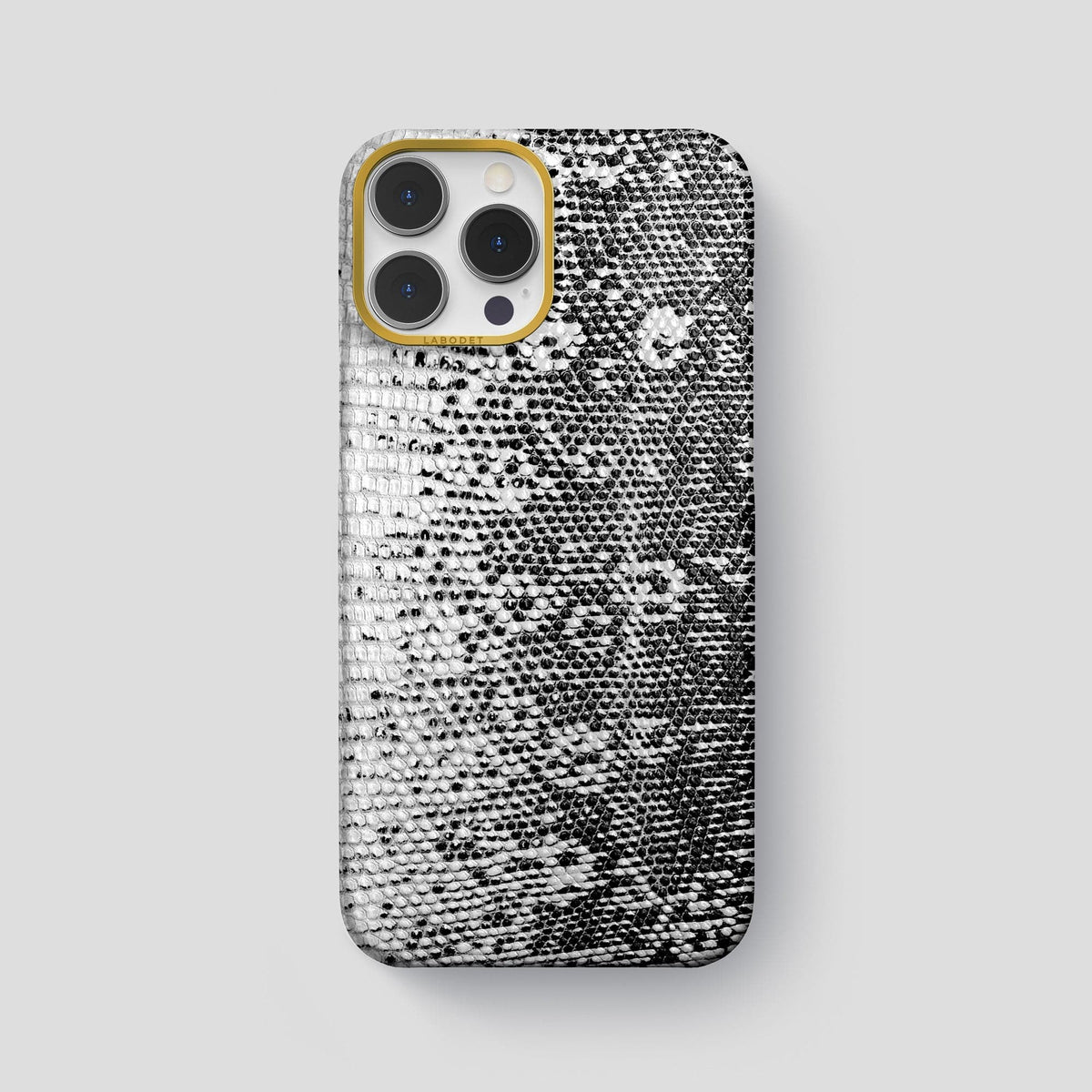 Dark iPhone 14 Pro Max Himalayan Lizard Classic Case with Gold Metal -1 | Dark-Gold