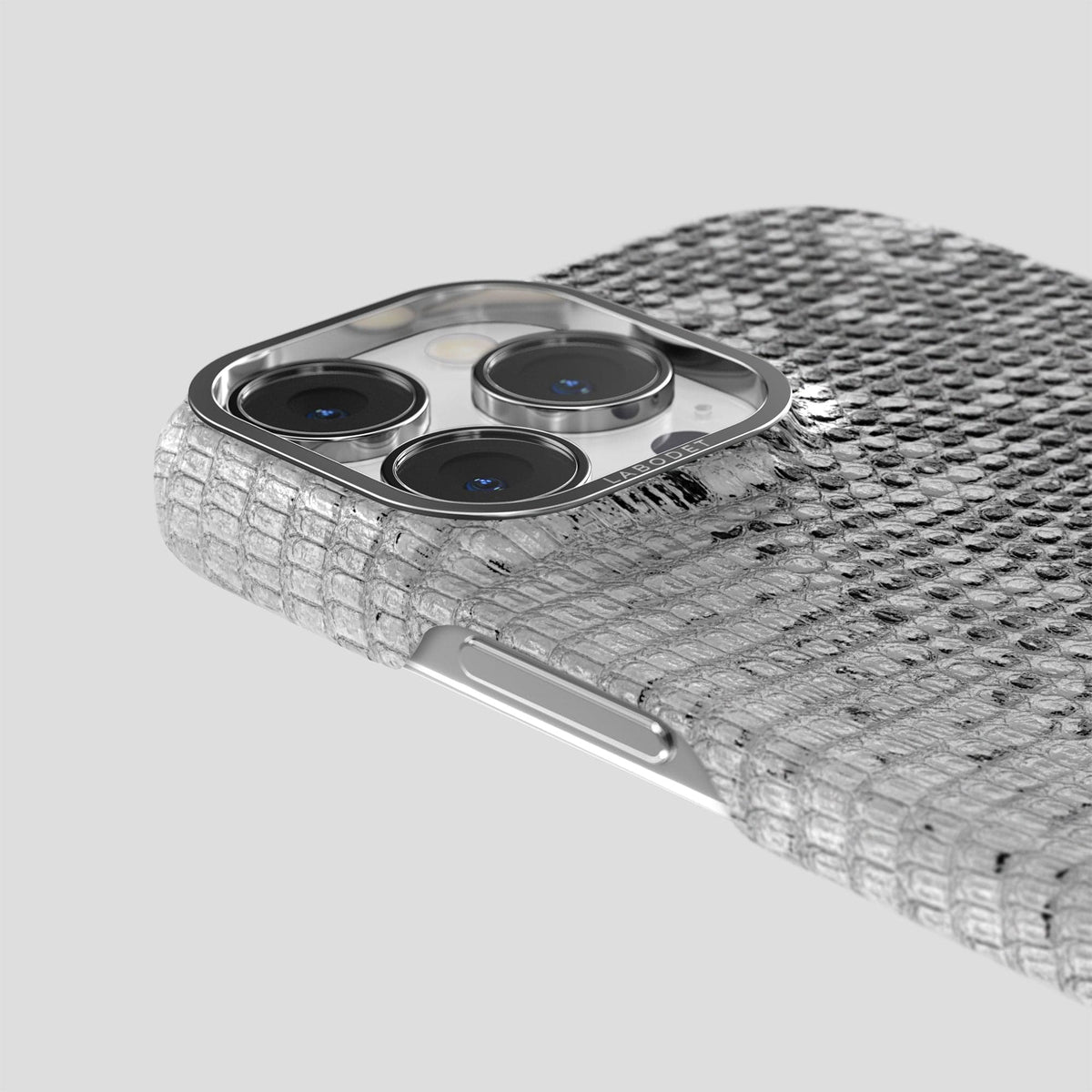 Dark iPhone 14 Pro Max Himalayan Lizard Classic Case with Steel Metal -6 | Dark-Steel