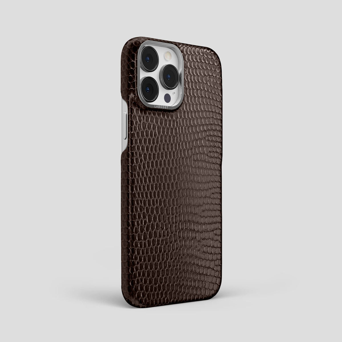 Brown iPhone 14 Pro Max Classic Case with Steel Metal -2 | Brown-Steel