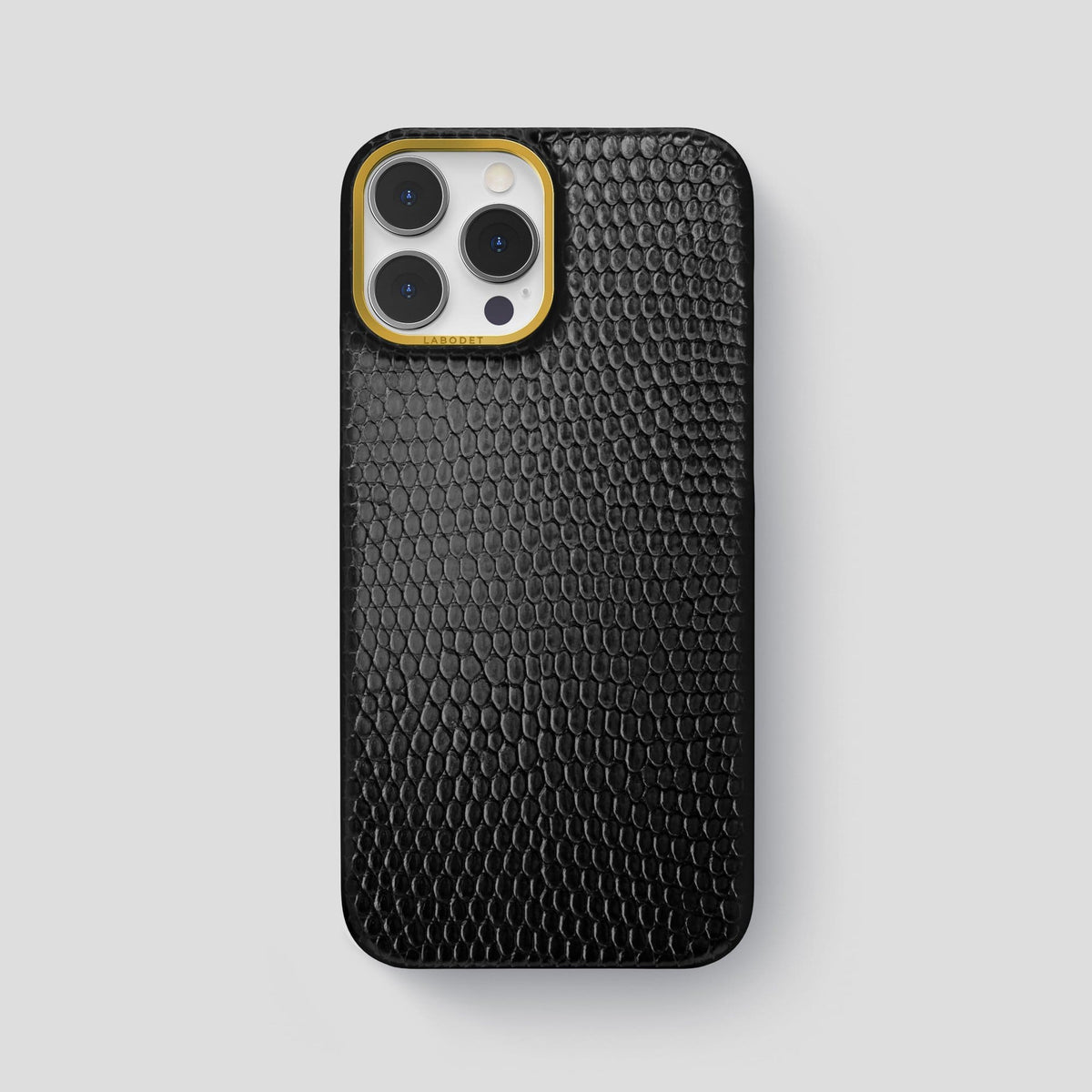 Black iPhone 14 Pro Max Classic Case with Gold Metal -1 | Black-Gold