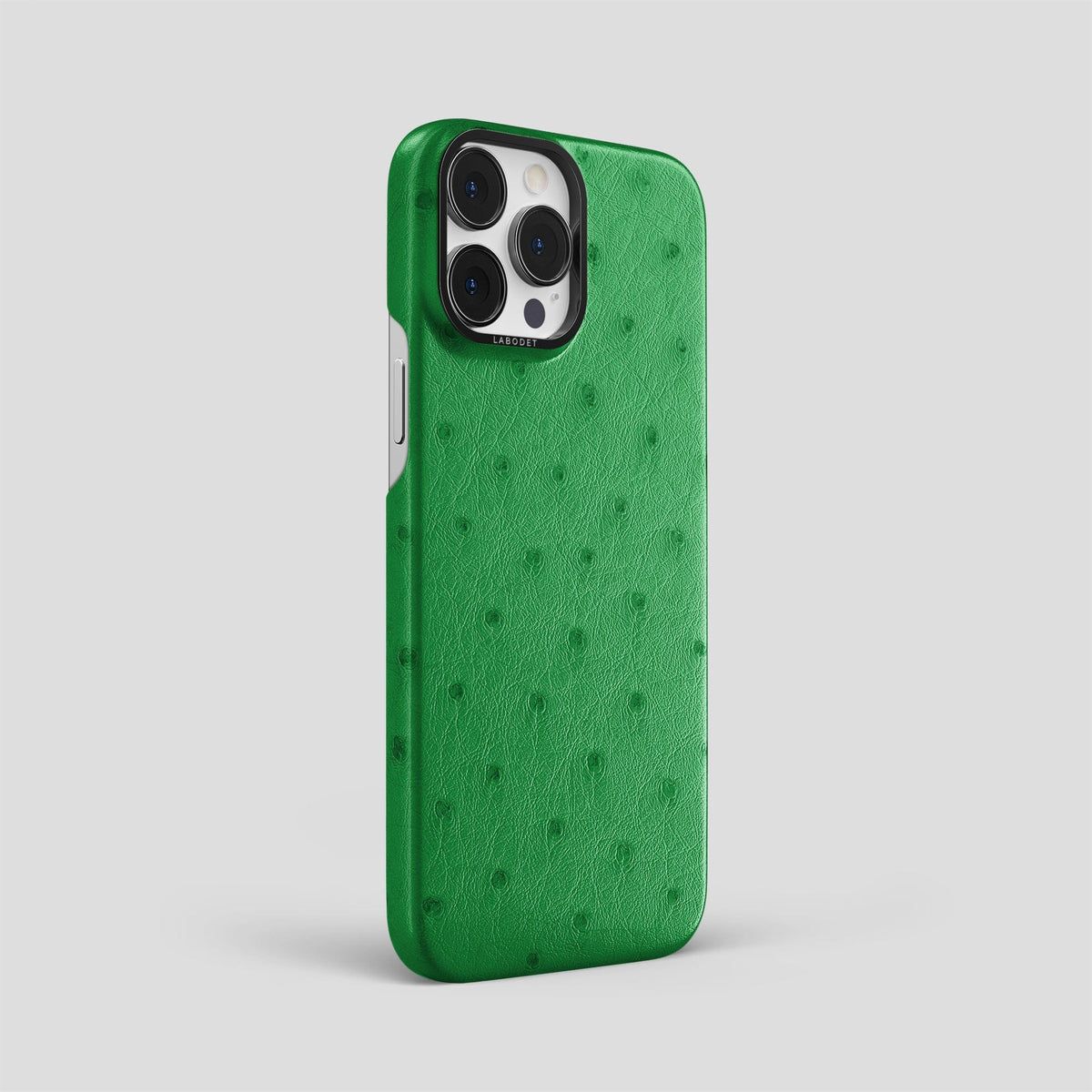 Kentucky Green iPhone 14 Pro Max Classic Case Ostrich with Black Metal -2 | Kentucky-Green-Black