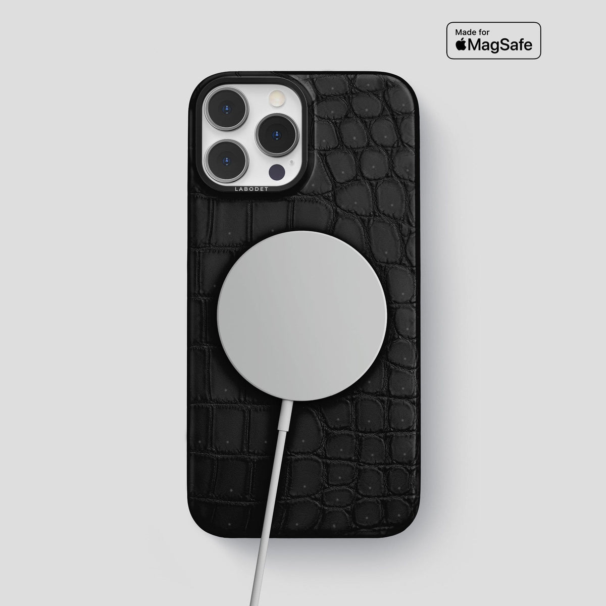 Black iPhone 14 Pro Max Classic Case with Black Metal -5 | Black-Black