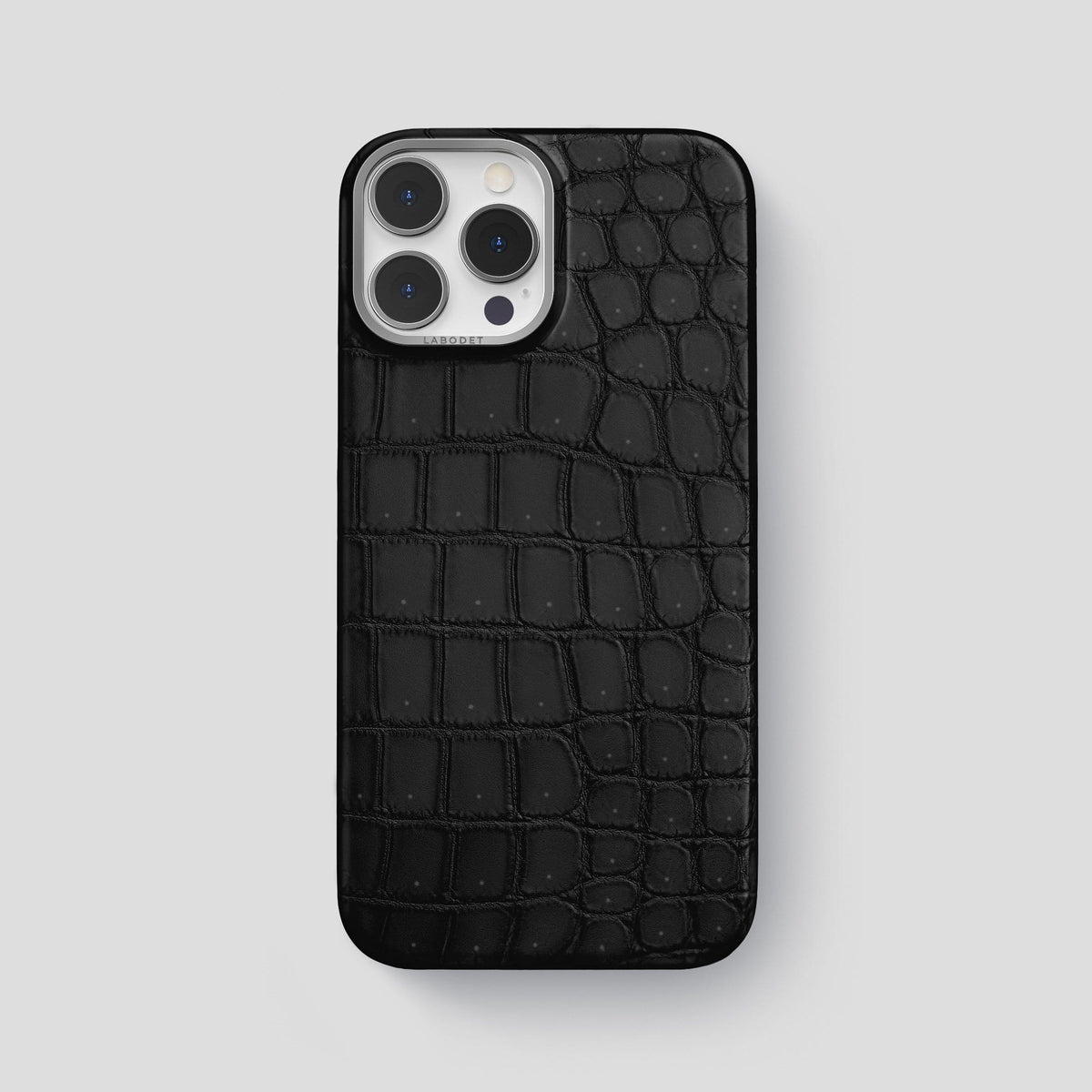 Black iPhone 14 Pro Max Classic Case with Steel Metal -1 | Black-Steel