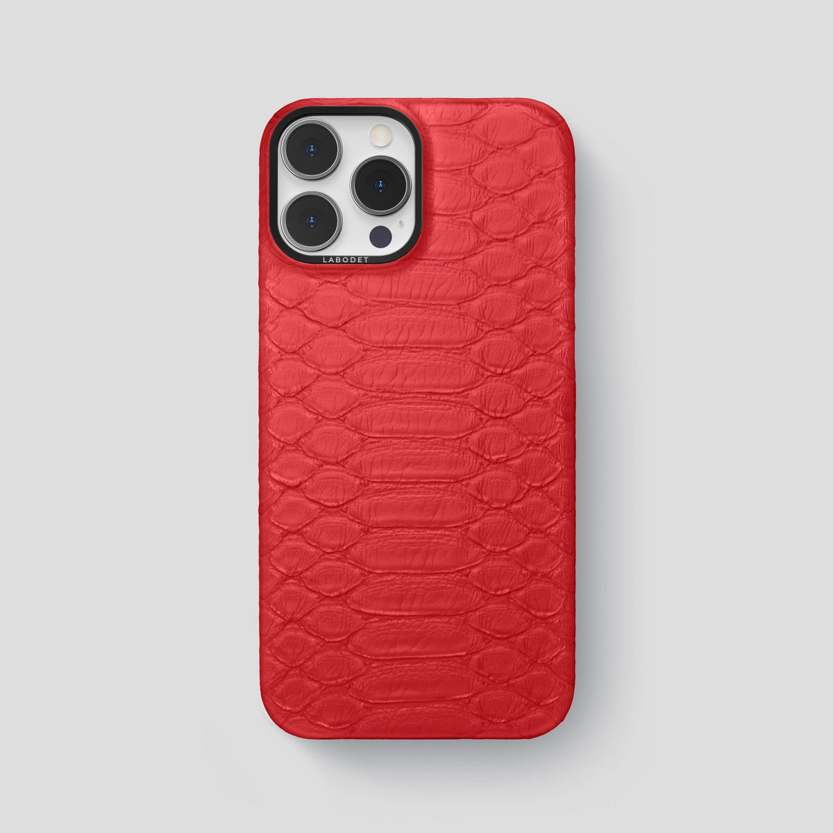 Red iPhone 14 Pro Max Classic Case Python with Black Metal -1 | Red-Black