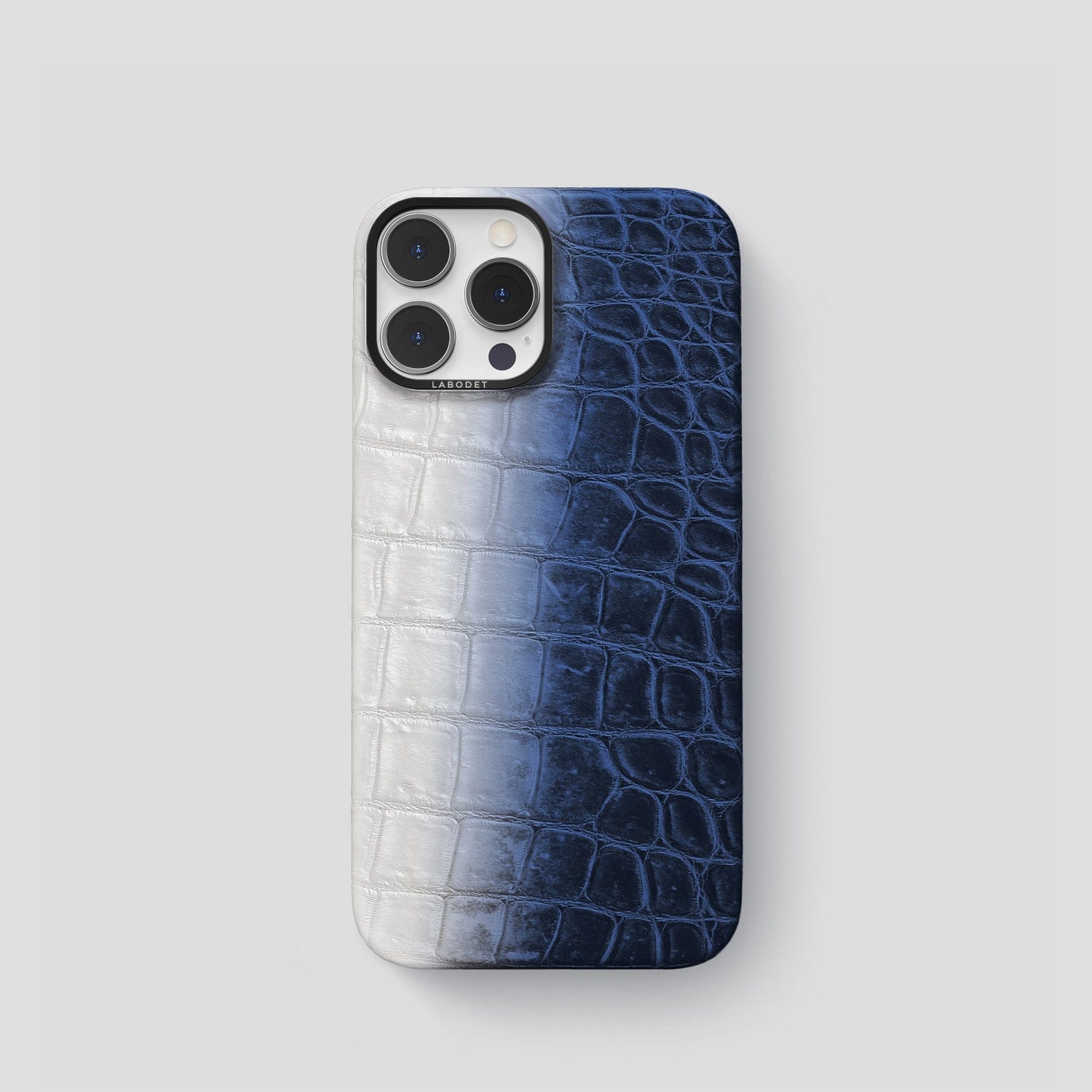 Navy Blue iPhone 14 Pro Himalaya Classic Case with Black Metal -1 | Navy-Blue-Black