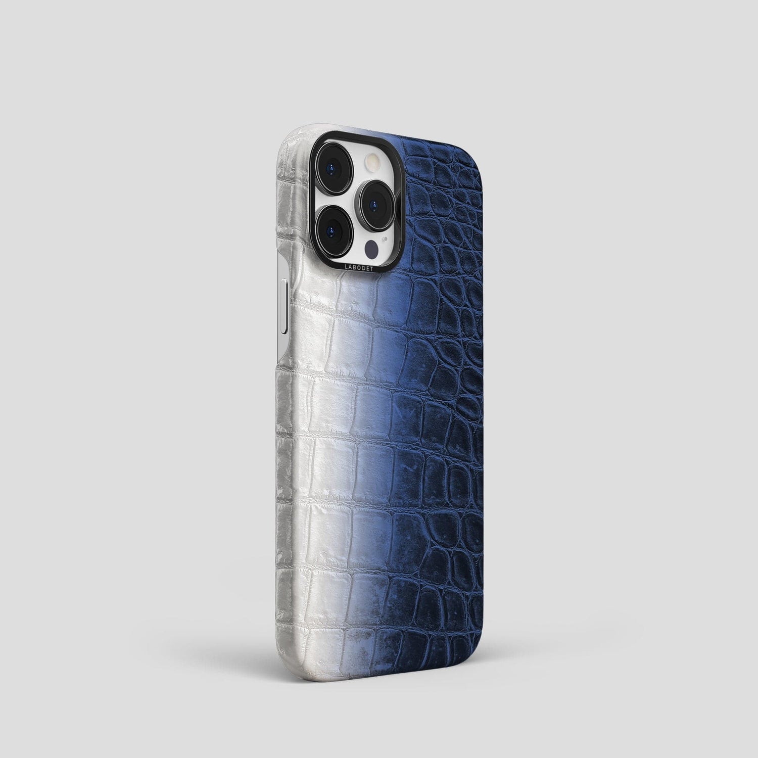 Navy Blue iPhone 14 Pro Himalaya Classic Case with Black Metal -2 | Navy-Blue-Black
