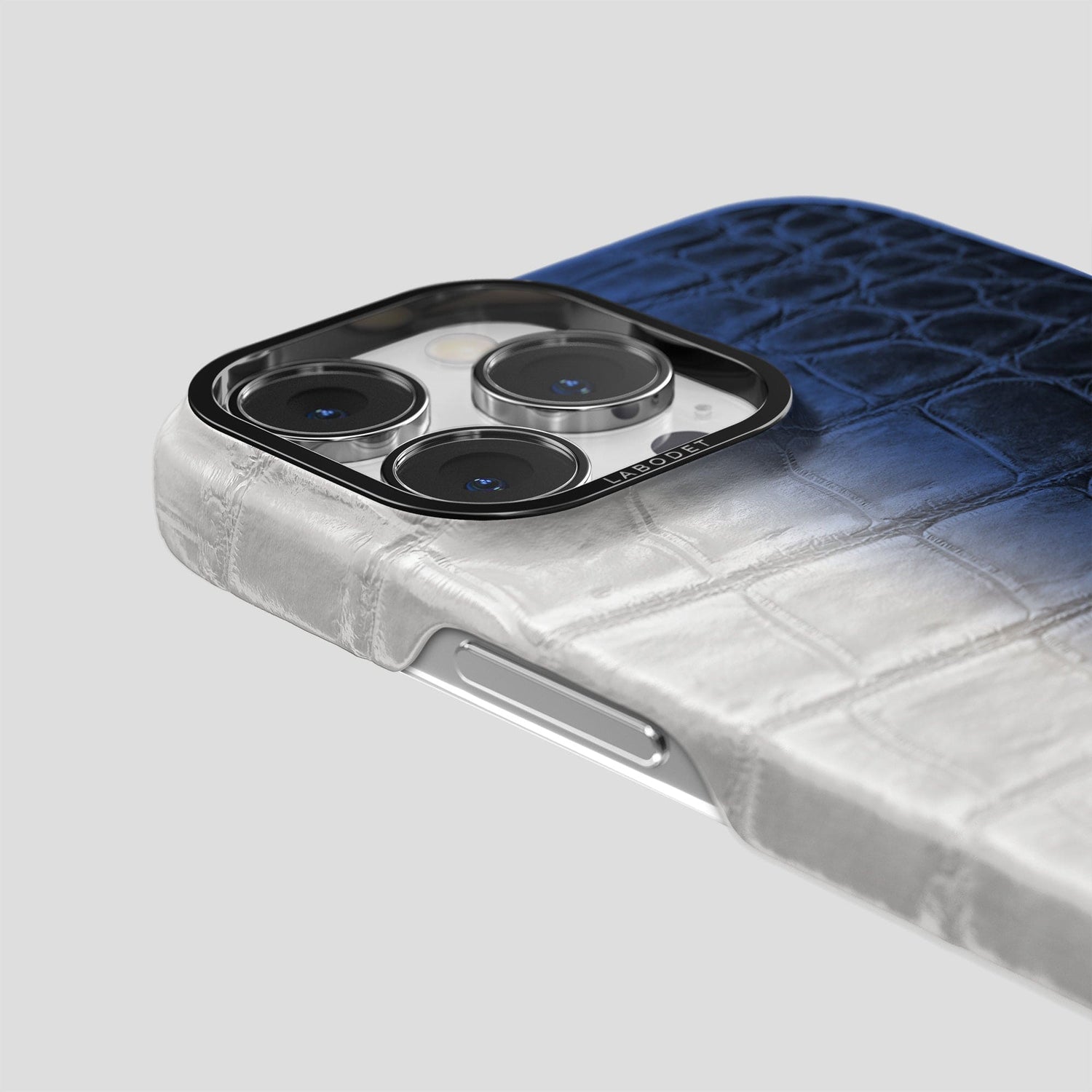 Navy Blue iPhone 14 Pro Himalaya Classic Case with Black Metal -5 | Navy-Blue-Black
