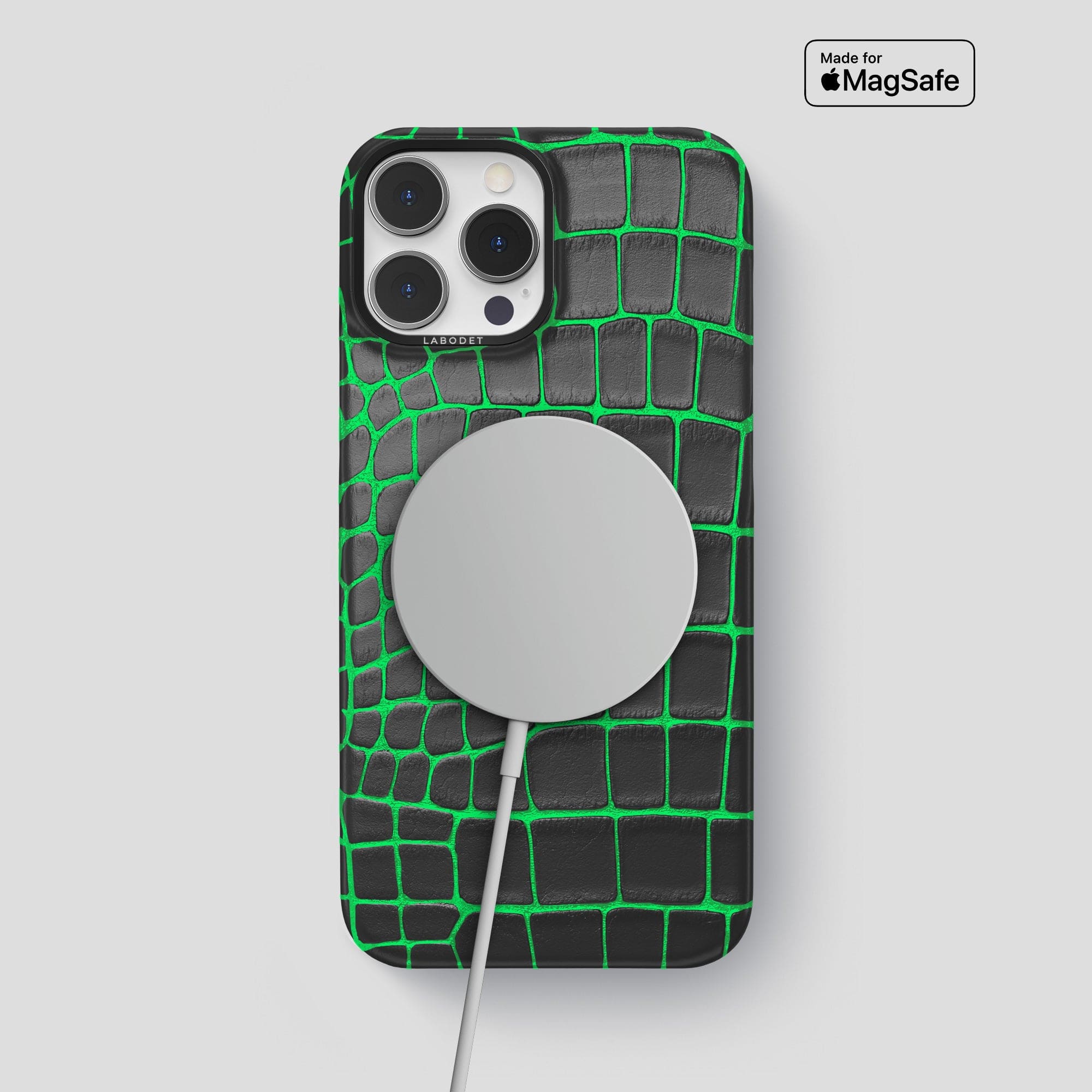 Classic Case For iPhone 14 Pro Max In Luminescent Alligator · Labodet