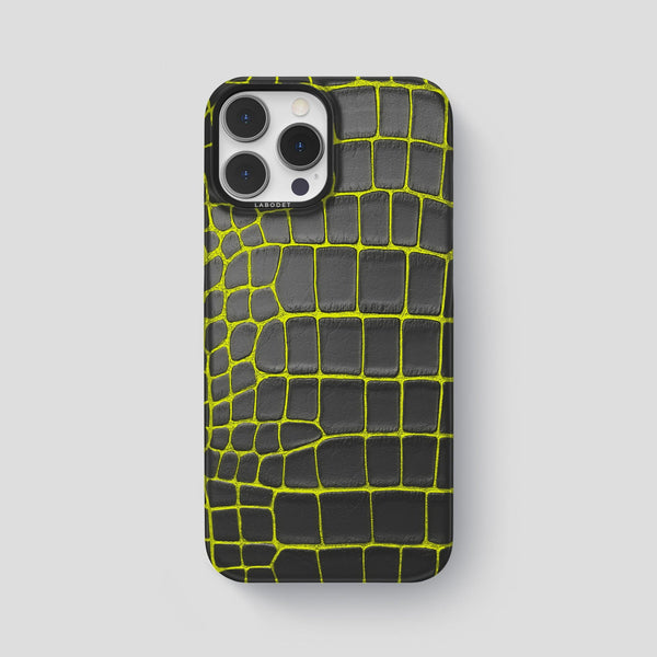 Classic Case For iPhone 14 Pro Max In Luminescent Alligator · Labodet