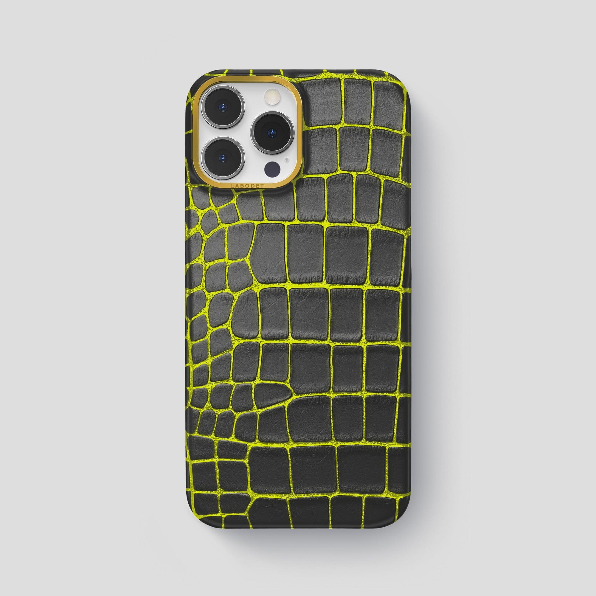 LABODET 本革 オーストリッチ スマホケース　iPhone 14 pro Classic Case For iPhone 14 Pro Max In Luminescent Alligator · Labodet