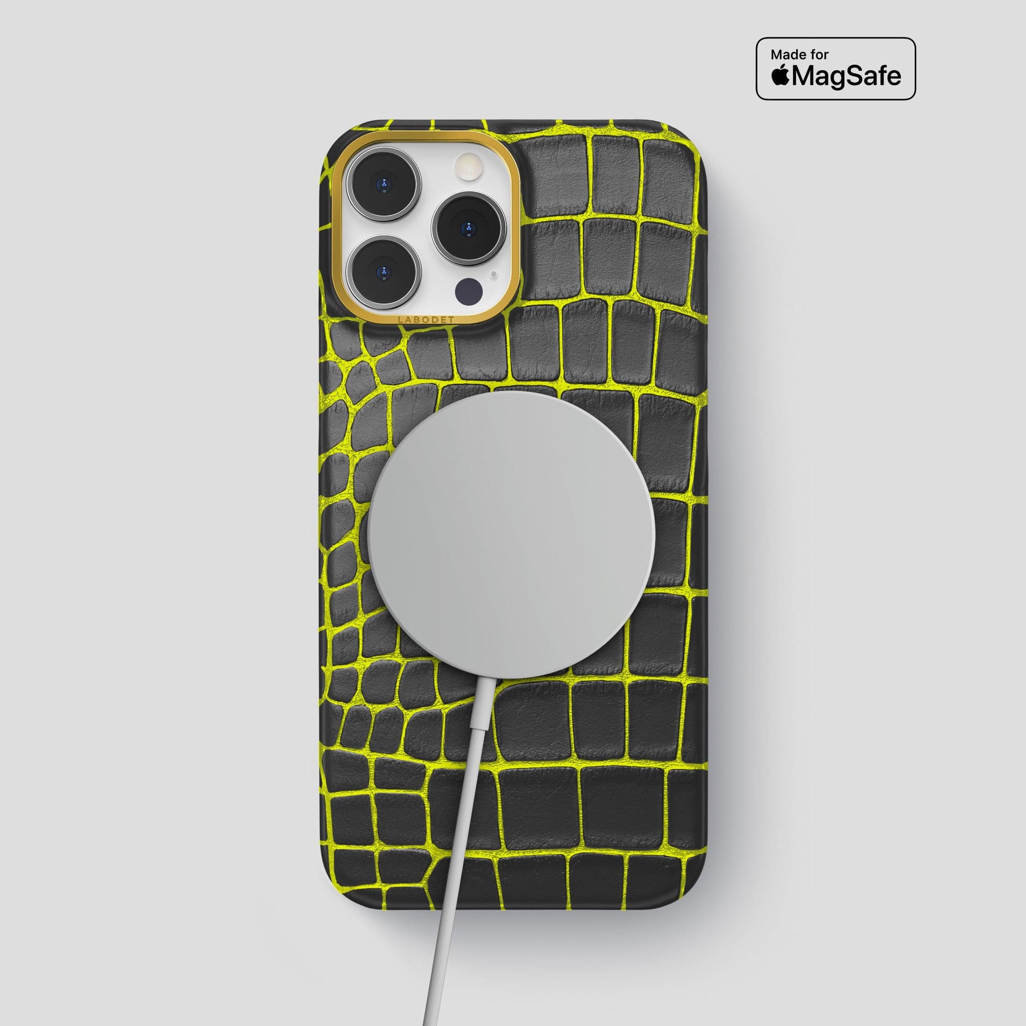 Classic Case For iPhone 14 Pro Max In Luminescent Alligator · Labodet