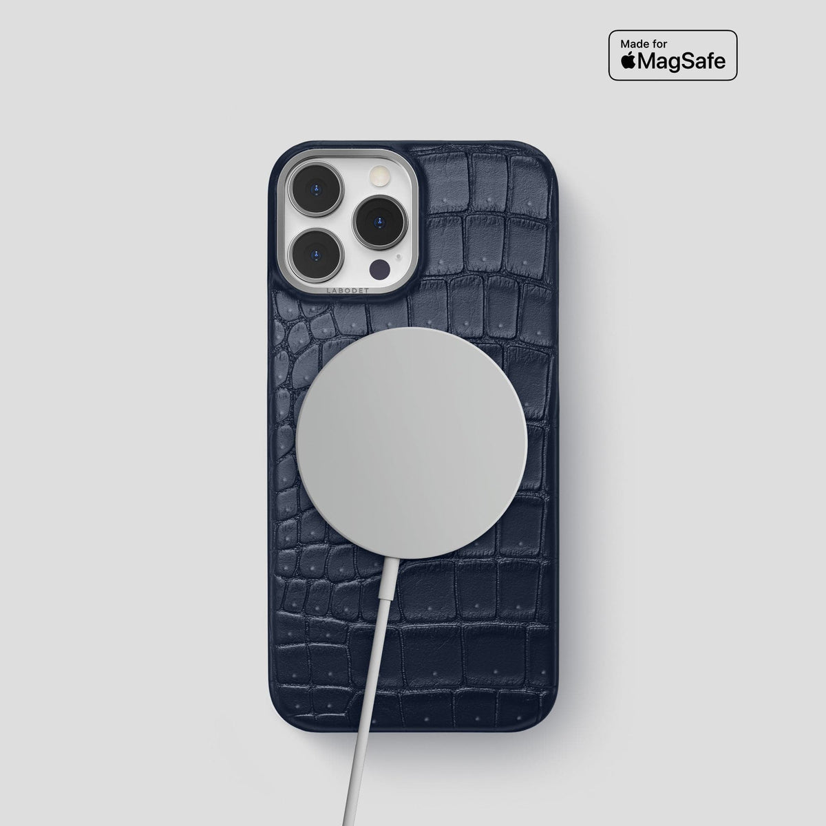 Deep Blue Sea iPhone 14 Pro Classic Case Porosus Crocodile with Steel Metal -5 | Deep-Blue-Sea-Steel