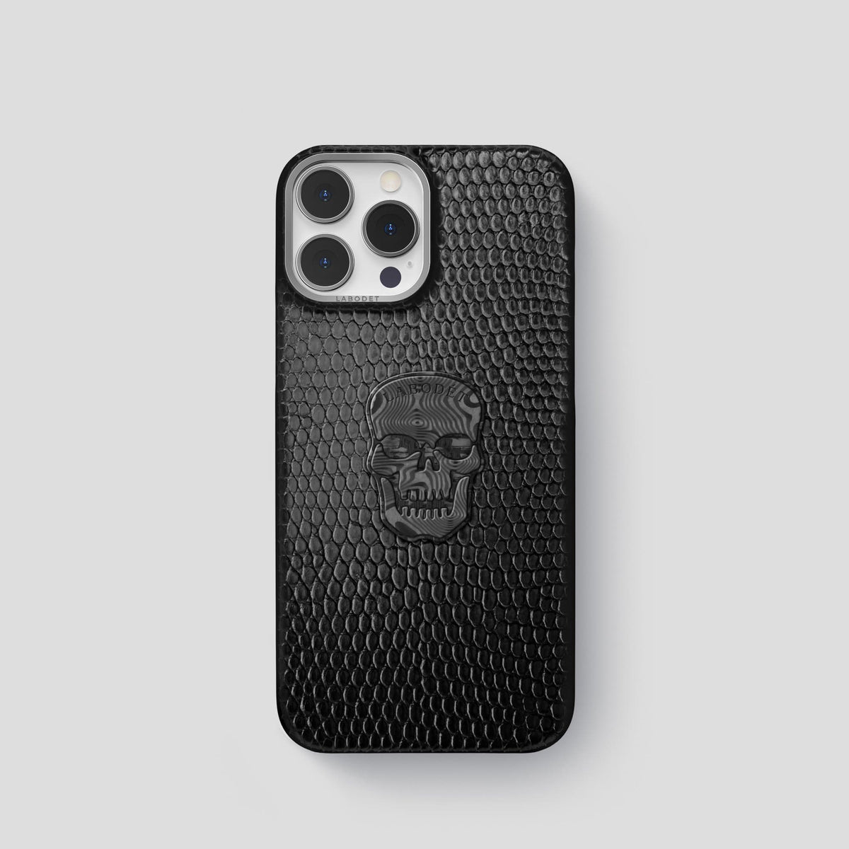 Black iPhone 14 Pro Classic Case with Steel Metal -1 | Black-Steel