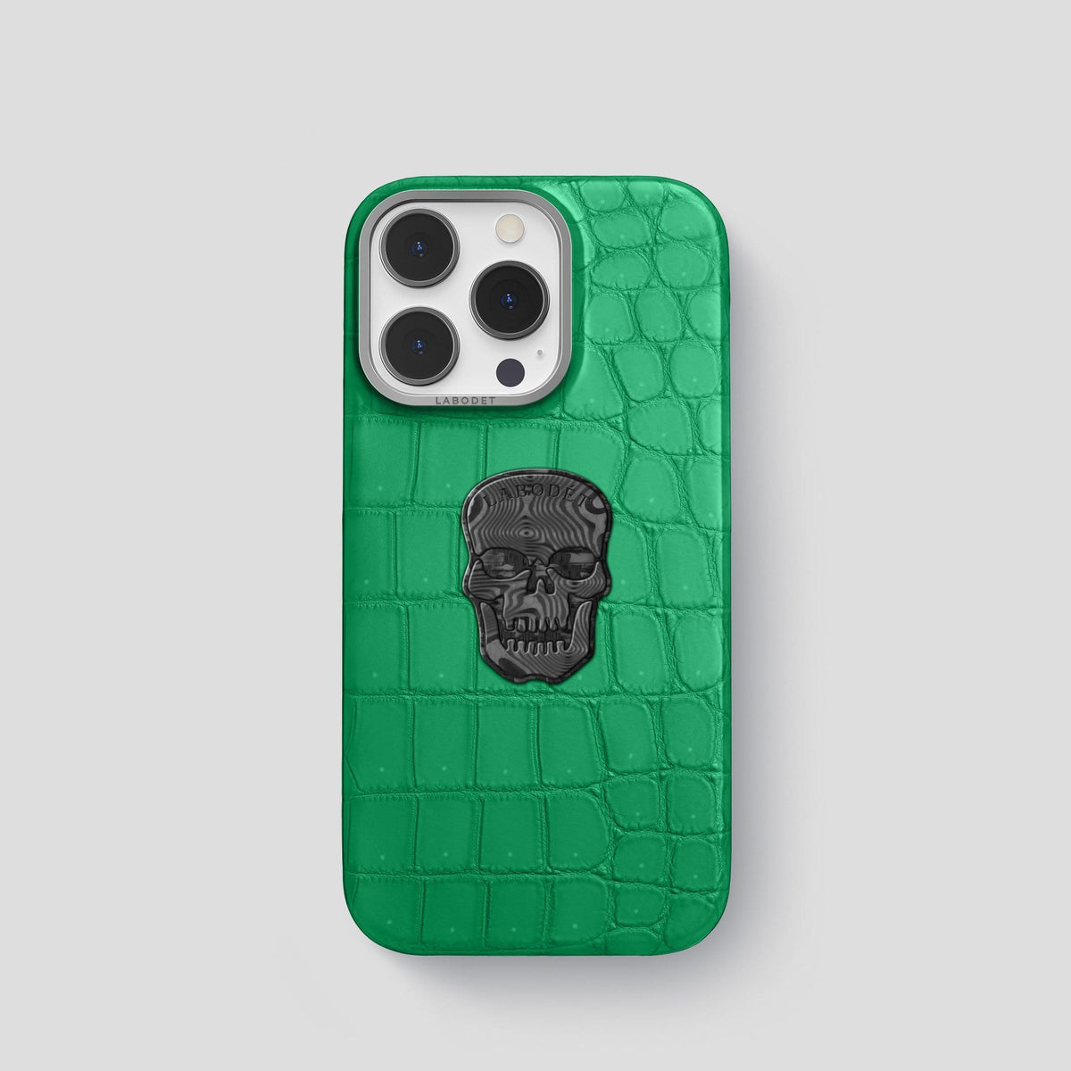 Cactus Green iPhone 14 Pro Classic Case with Steel Metal -1 | Cactus-Green-Steel
