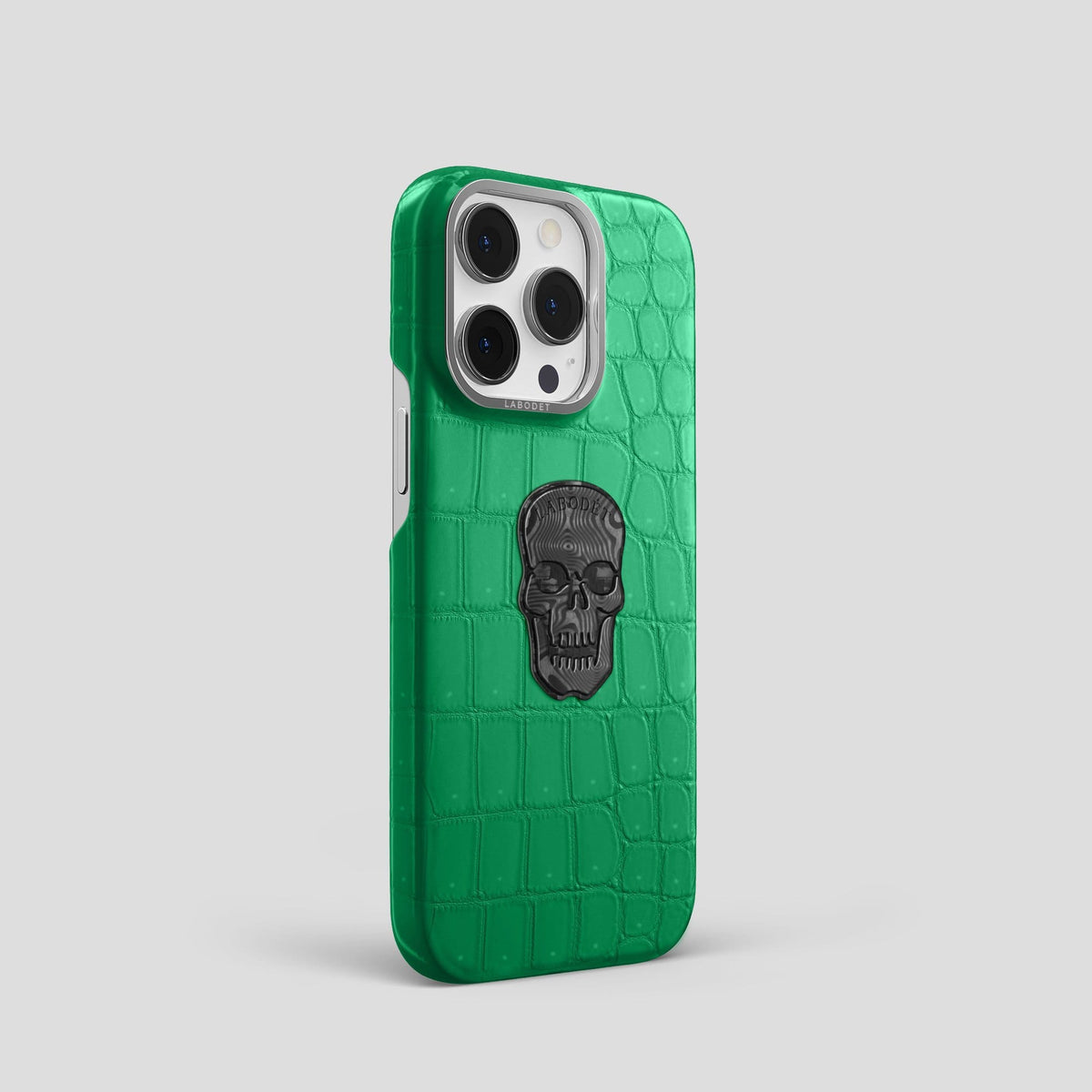 Cactus Green iPhone 14 Pro Classic Case with Steel Metal -2 | Cactus-Green-Steel