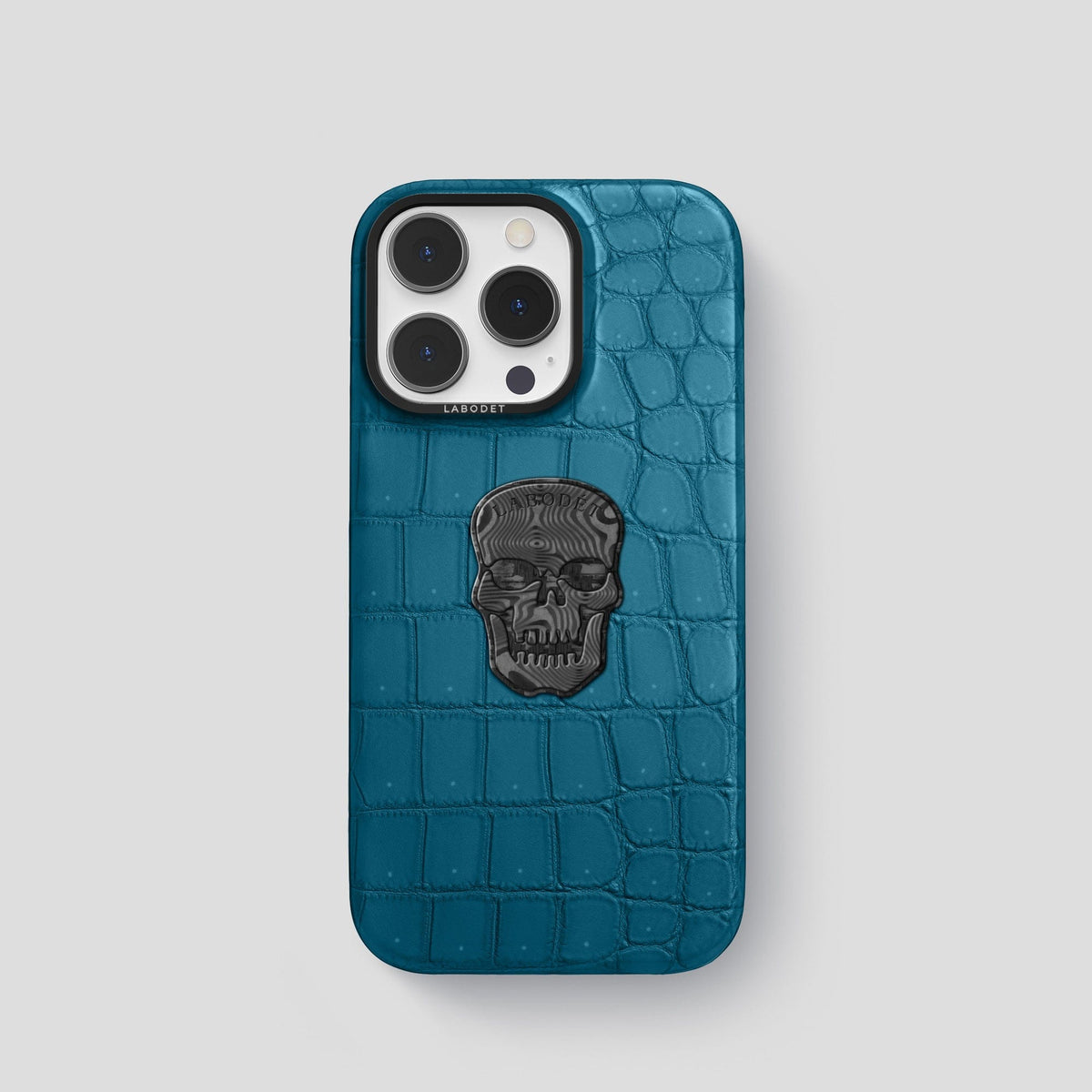 Duck-Blue iPhone 14 Pro Classic Case with Black Metal -1 | Duck-Blue-Black