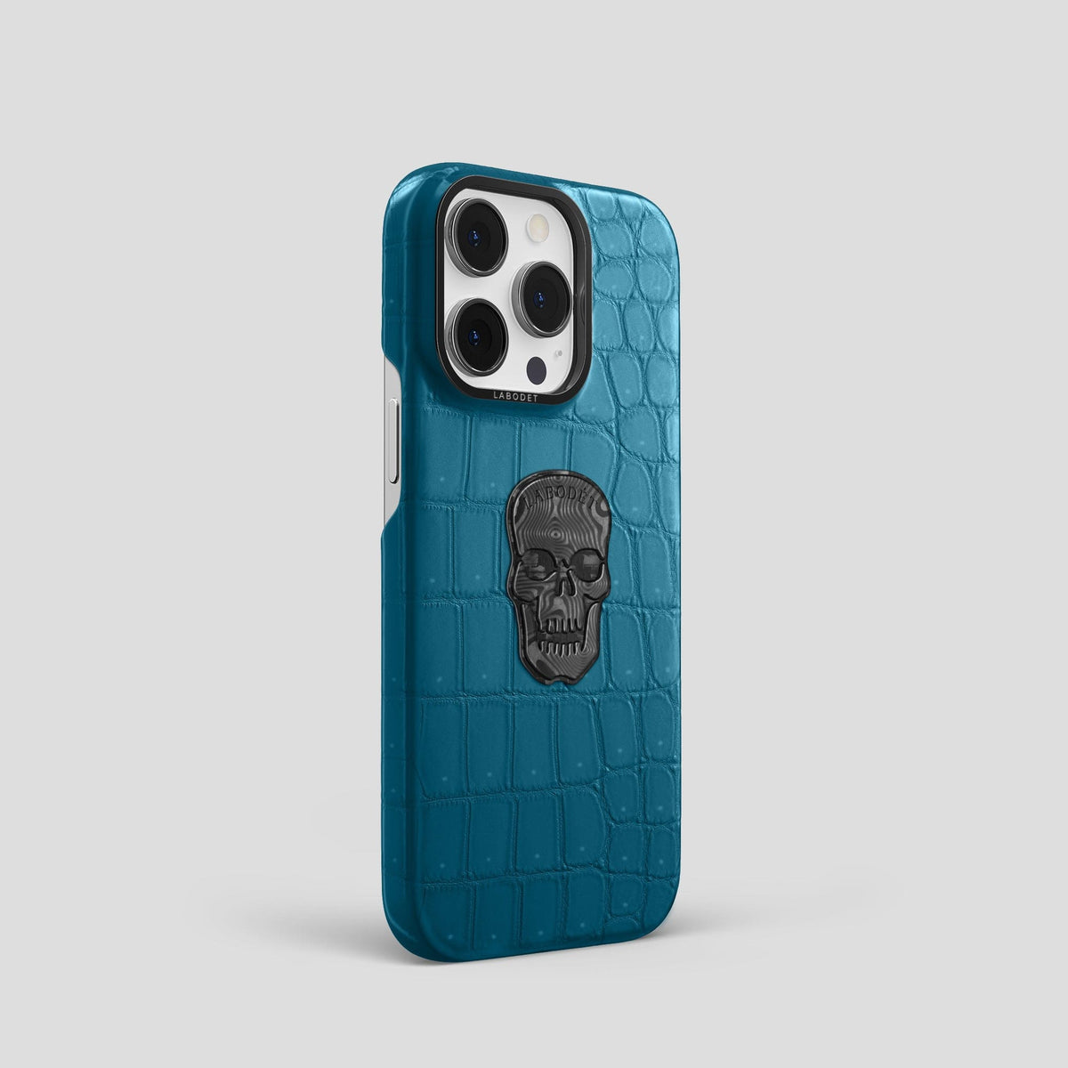 Duck-Blue iPhone 14 Pro Classic Case with Black Metal -2 | Duck-Blue-Black