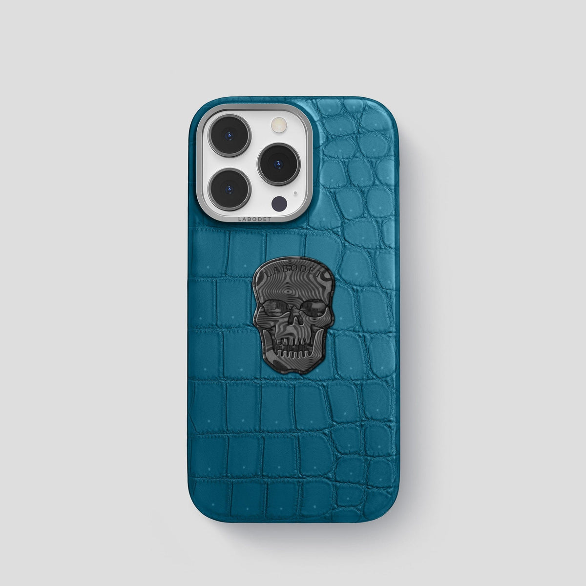 Duck-Blue iPhone 14 Pro Classic Case with Steel Metal -1 | Duck-Blue-Steel