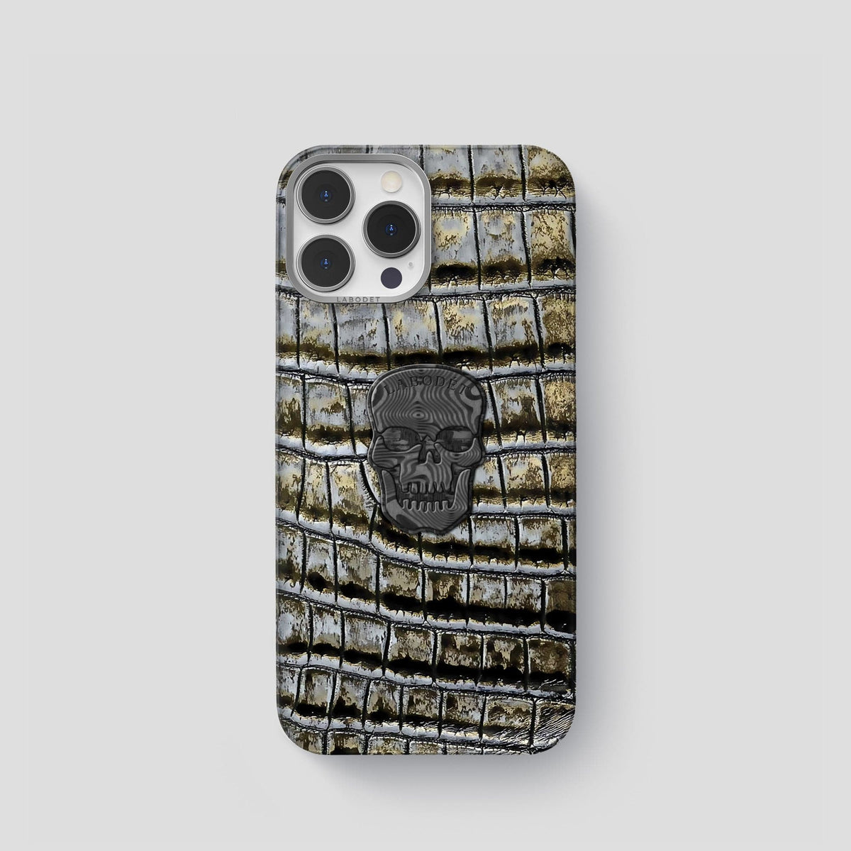 Antique-Bronze iPhone 14 Pro Himalaya Classic Case with Steel Metal -1 | Antique-Bronze-Steel