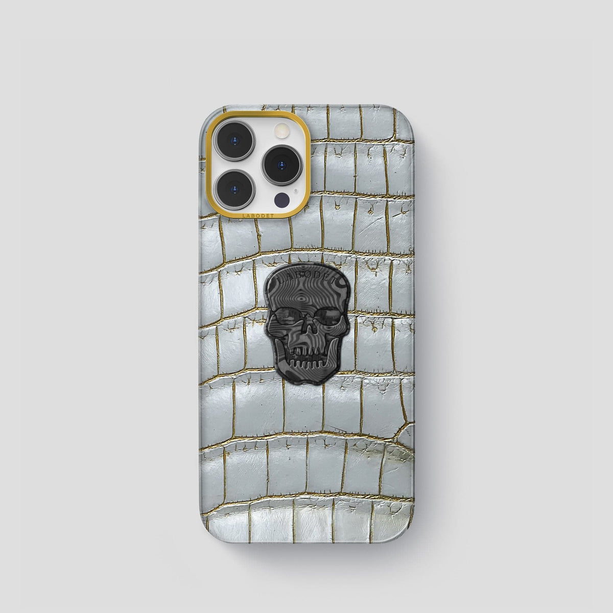 Arctic iPhone 14 Pro Himalaya Classic Case with Gold Metal -1 | Arctic-Gold